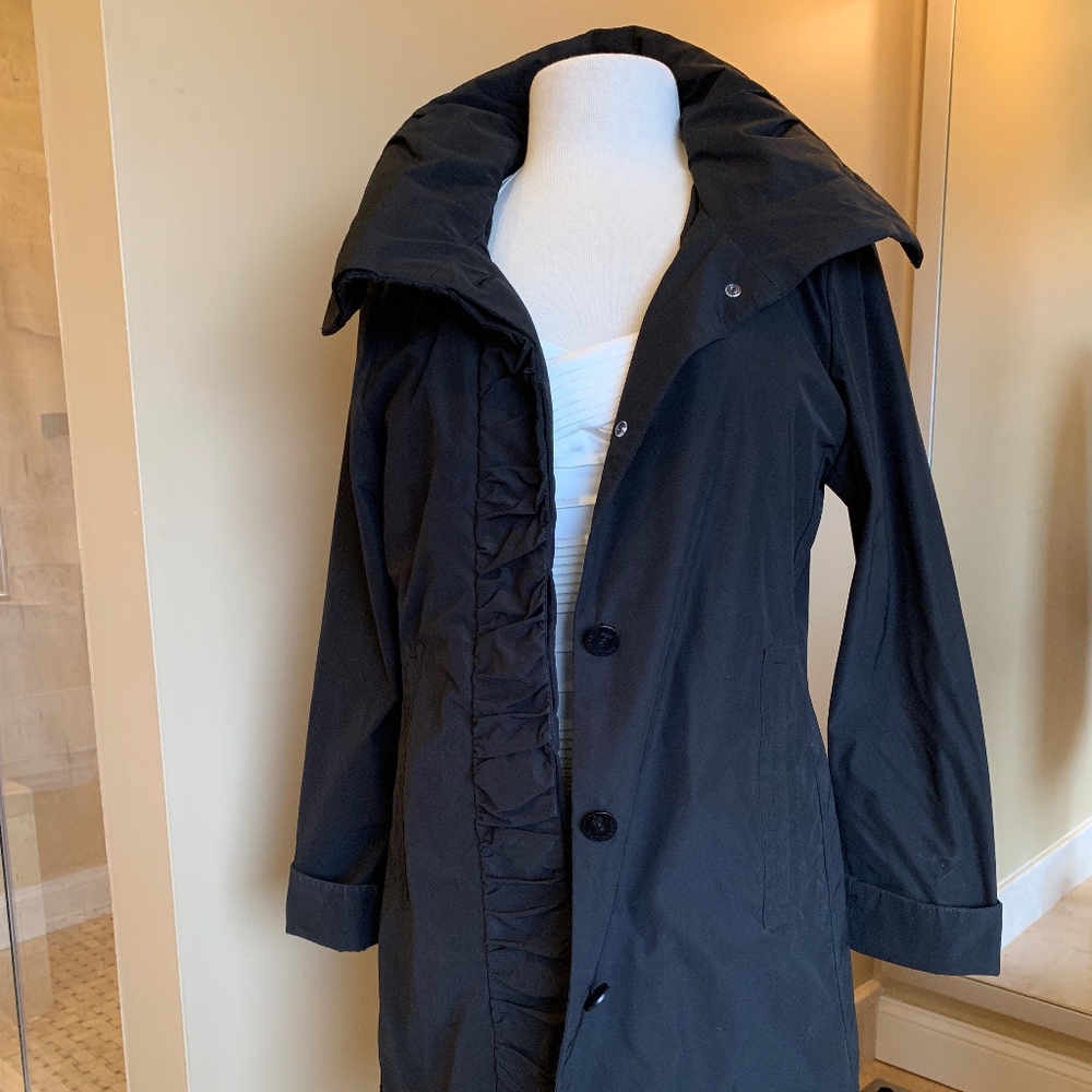 Rainforest Black Swing style rain coat.